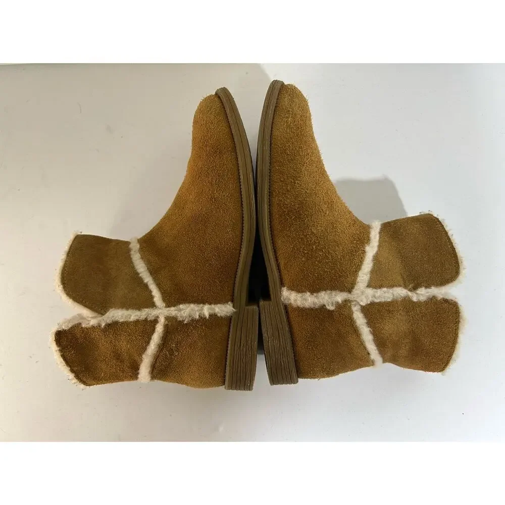 UGG COLETTA ANKLE BOOTS CHESNUT BROWN SUEDE BIG KIDS’ SIZE US 2